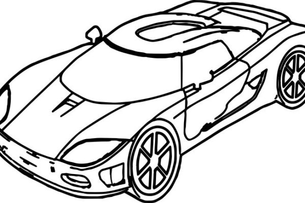 Coloring book pictures of cars